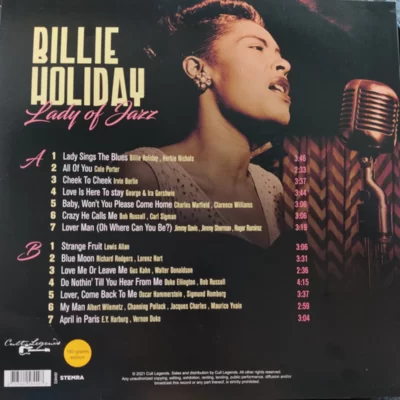 Lp Billy Holiday Lady Of Jazz 2